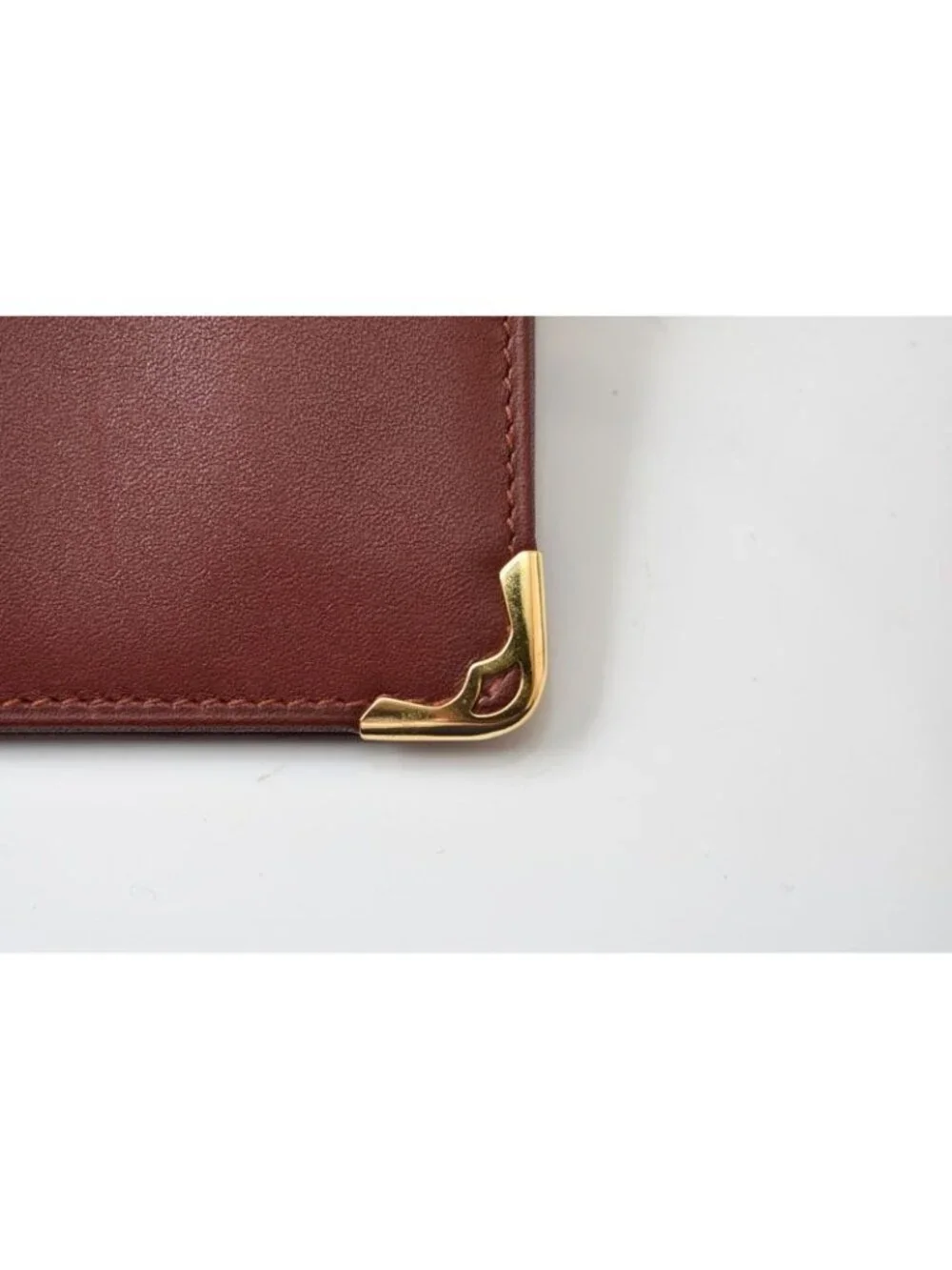 Cartier Fold Wallet Bifold Vintage Billfold Must de Cartier Bordeaux